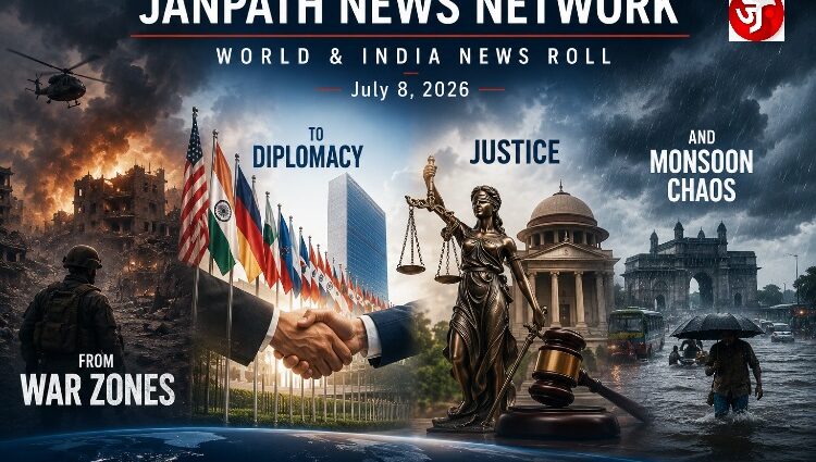 JNN: July 8, 2026 - From War Zones to Diplomacy, Justice and Monsoon Chaos
