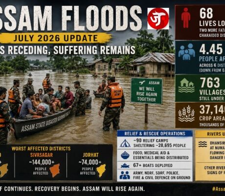 Assam Floods: Death Toll Climbs to 68 as Nearly 4.5 Lakh Still Struggle to Rebuild Their Lives