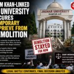 In a significant procedural intervention, the Moradabad Divisional Commissioner has granted interim relief to Mohammad Ali Jauhar University in Rampur, staying the Rampur Development Authority’s (RDA) July 15 order to demolish 38 of its 40 buildings. The decision, issued pending further hearing of the university trust’s appeal, underscores tensions between regulatory enforcement and institutional continuity in Uttar Pradesh.