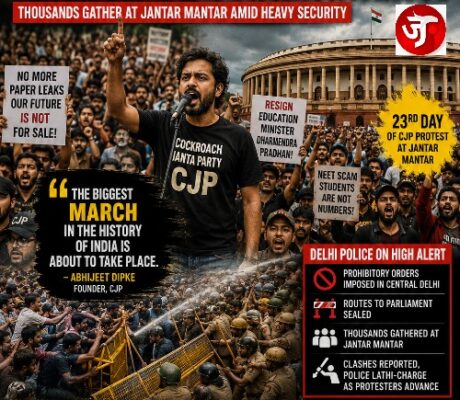 DELHI BRACES AS CJP'S "CHALO SANSAD" CALL DRAWS THOUSANDS, FOUNDER DECLARES: "THE BIGGEST MARCH IN INDIA'S HISTORY IS ABOUT TO BEGIN"