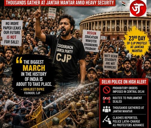 DELHI BRACES AS CJP'S "CHALO SANSAD" CALL DRAWS THOUSANDS, FOUNDER DECLARES: "THE BIGGEST MARCH IN INDIA'S HISTORY IS ABOUT TO BEGIN"