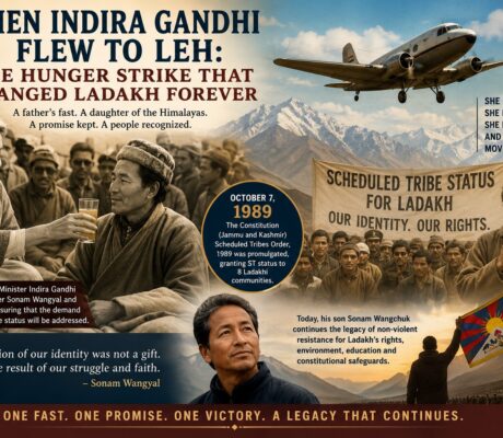 When Indira Gandhi Flew to Leh: The Hunger Strike That Changed Ladakh Forever