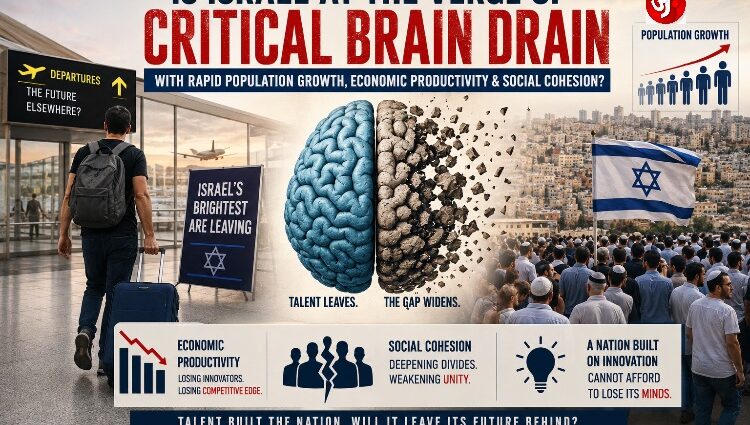 Is Israel at the Verge of Critical Brain Drain with Rapid Population Growth, Economic Productivity and Social Cohesion?