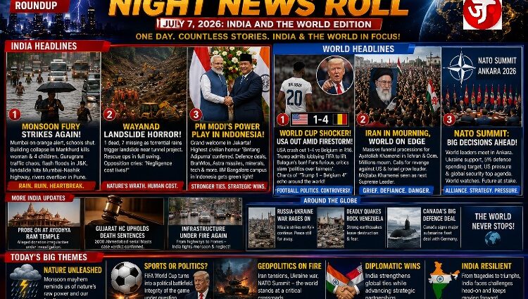 JNN's NIGHT NEWS ROLL: Monsoon Terror, Political Power Plays & Global Diplomacy Wins
