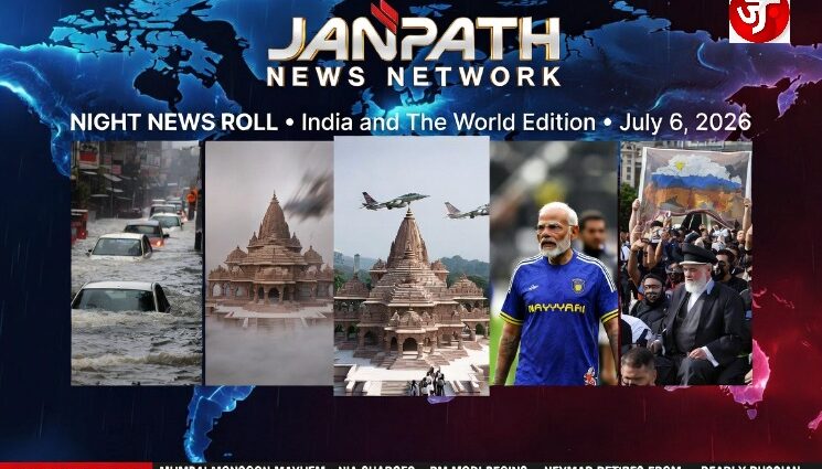 JANPATH NEWS NETWORK – NIGHT NEWS ROLL: July 6, 2026: India and The World Edition