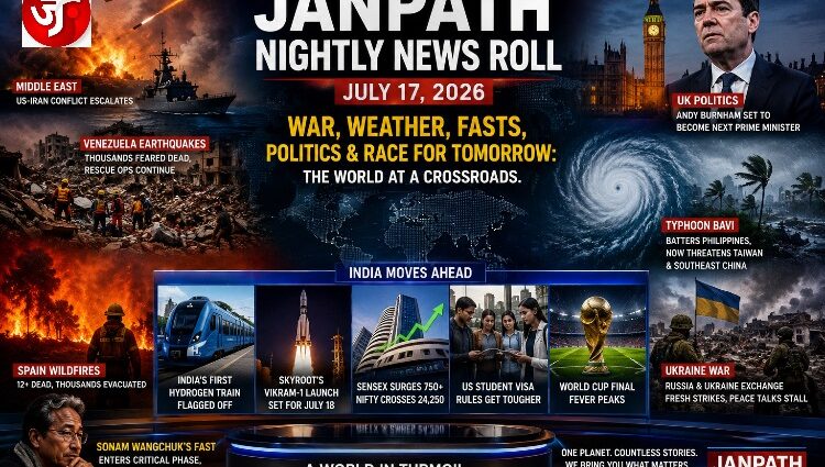 WAR, WEATHER, FASTS, POLITICS & RACE FOR TOMORROW