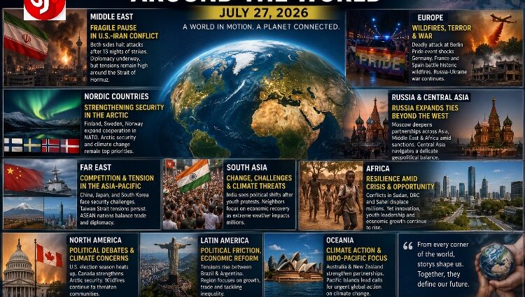 Around the World - July 27, 2026 From Every Corner of the Globe