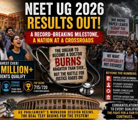 BREAKING: NEET UG 2026 RESULTS ARE OUT WITH OVER 1.12 MILLION STUDENTS QUALIFYING, THE HIGHEST NUMBER EVER RECORDED IN INDIA