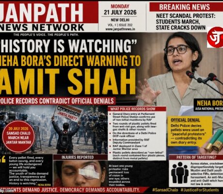 NEHA BORA HOLDS AMIT SHAH PERSONALLY RESPONSIBLE FOR STUDENT CRACKDOWN