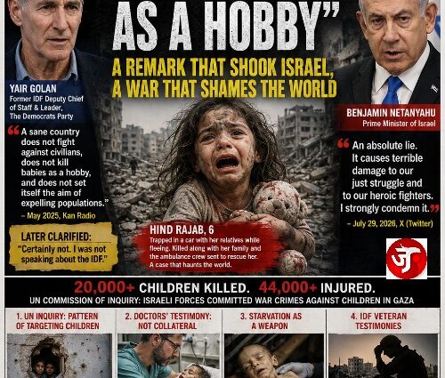 "KILLS CHILDREN AS A HOBBY": GOLAN'S REMARK REIGNITES GLOBAL SCRUTINY OF GAZA WAR