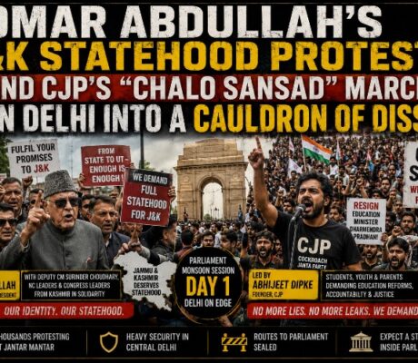 OMAR ABDULLAH'S J&K STATEHOOD PROTEST AND CJP'S "CHALO SANSAD" MARCH TURN DELHI INTO A CAULDRON OF DISSENT
