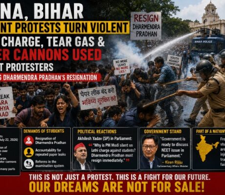 Patna Erupts: Police Use Lathi Charge, Tear Gas and Water Cannons as Student Anger Over NEET