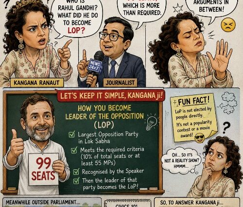 Who Made Rahul Gandhi the Leader of the Opposition? Kangana's Question Rekindles a Debate