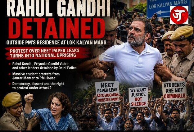 Rahul Gandhi Detained Outside PM's Residence: Student Protest Erupts Into a National Political Flashpoint