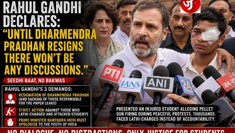 Rahul Gandhi Draws a Red Line: “No Discussions Until Dharmendra Pradhan Resigns”