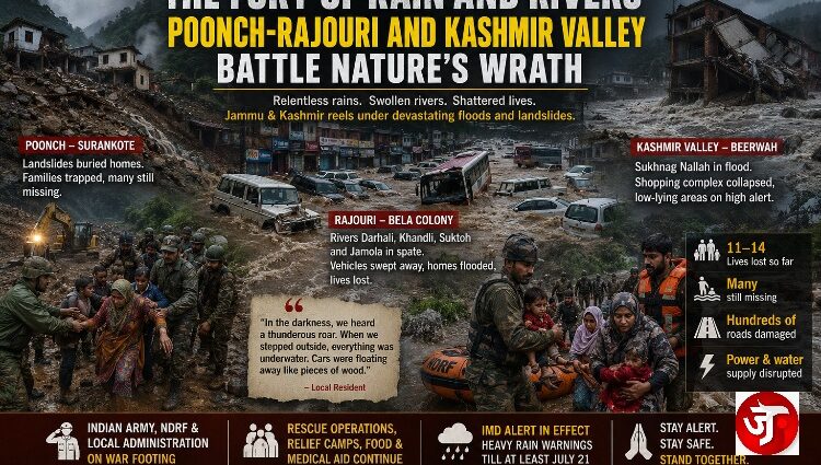 The Fury of Rain and Rivers: Poonch, Rajouri and Kashmir Valley Battle Nature's Wrath
