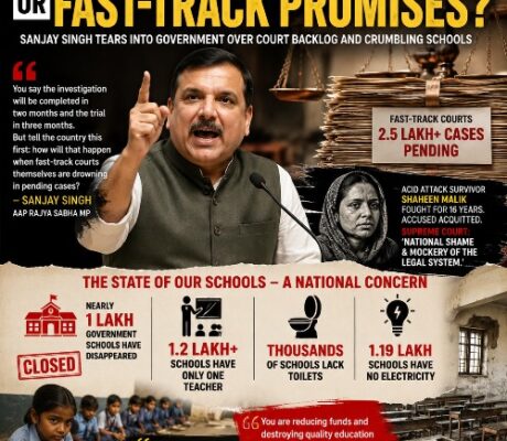 Sanjay Singh Tears Into Government Over Court Backlog and Crumbling Schools