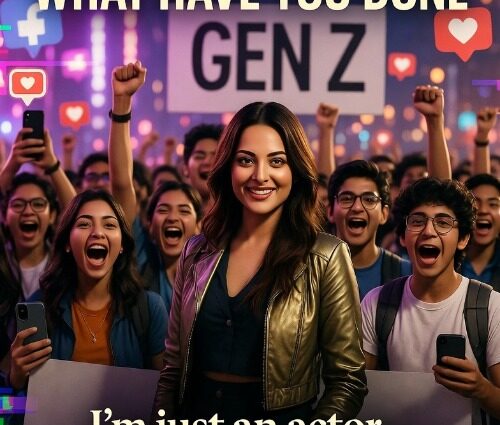 "Gen Z, my God, what have you done? Sonakshi Sinha Salutes the Generation That Shook the Nation