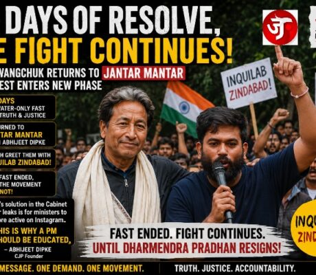 27 Days of Resolve: Sonam Wangchuk Returns to Jantar Mantar as Protest Enters New Phase