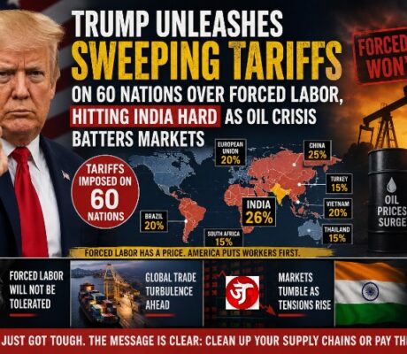 Trump Unleashes Sweeping Tariffs on 60 Nations Over Forced Labor, Hitting India Hard
