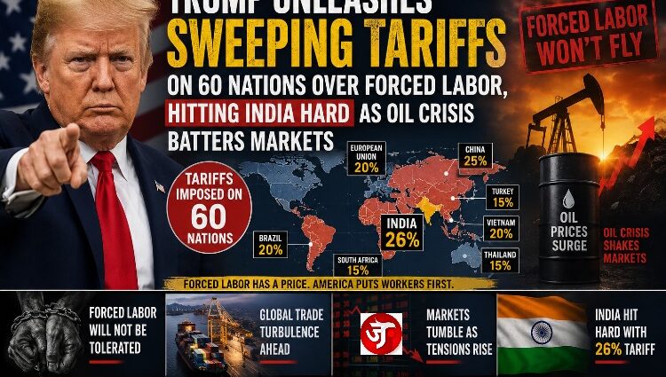 Trump Unleashes Sweeping Tariffs on 60 Nations Over Forced Labor, Hitting India Hard