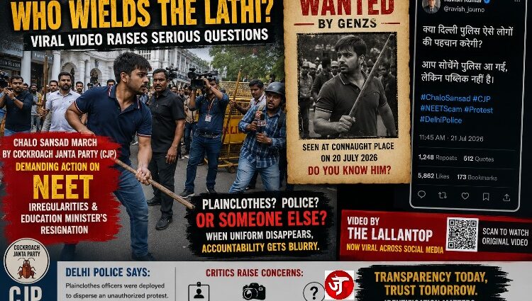 Who Wields the Lathi? Viral Video Deepens Questions Over Delhi Police’s Protest Tactics