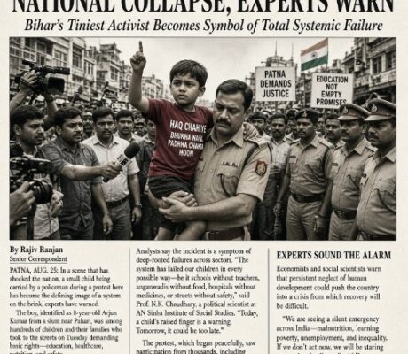 WHEN TINY TOTS BECOME PROTESTERS, THE SYSTEM HAS FAILED