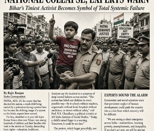 WHEN TINY TOTS BECOME PROTESTERS, THE SYSTEM HAS FAILED