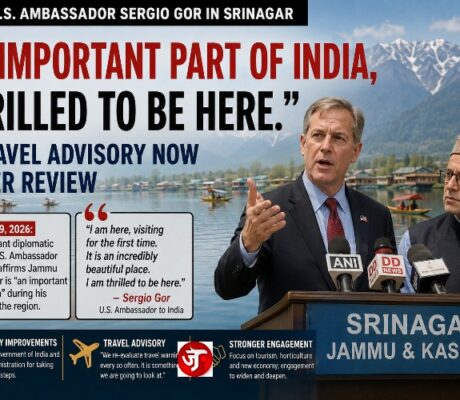 US Ambassador Hints Reviewing J&K Travel Advisory After Meeting Omar Abdullah