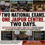 TWO NATIONAL EXAMS. ONE JAIPUR CENTRE. TWO DAYS. TOTAL CHAOS.