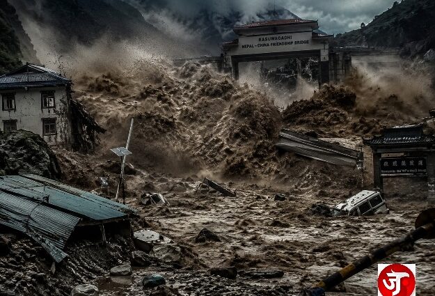 A Wall of Water at the Roof of the World: Nepal-China Border Devastated, 384 Travellers Missing