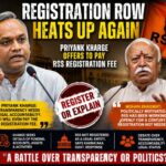Priyank Kharge Offers to Pay RSS Registration Fee, Escalating Karnataka’s Transparency Row