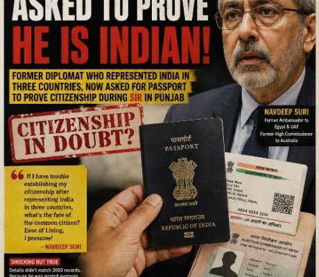 EX-AMBASSADOR ASKED TO PROVE HE IS INDIAN