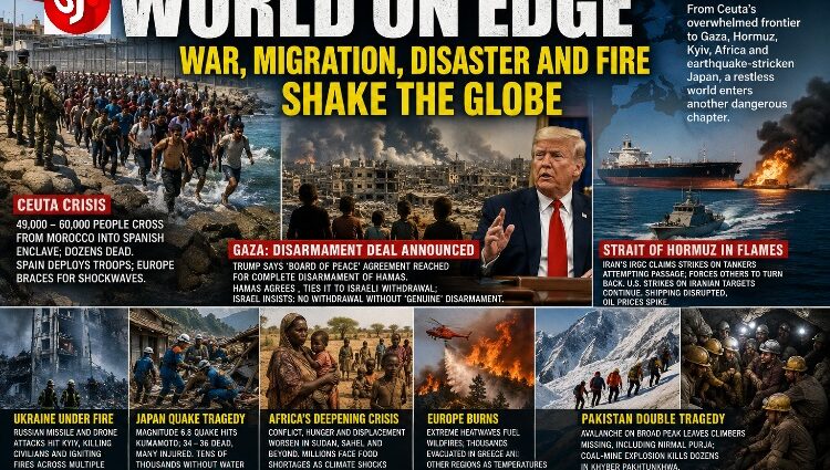 WAR, MIGRATION, HUNGER AND DISASTER OPEN AUGUST IN TURMOIL