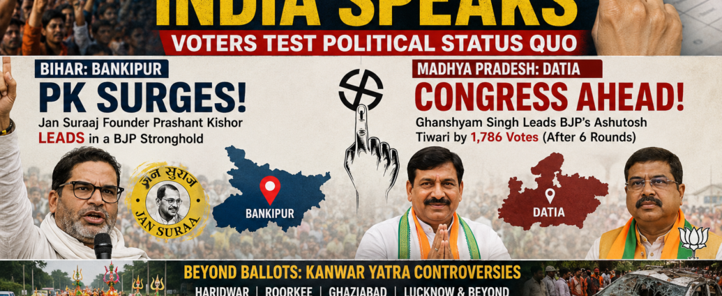 BIHAR, CONGRESS LEADS IN MP AS VOTERS TEST INDIA’S POLITICAL STATUS QUO