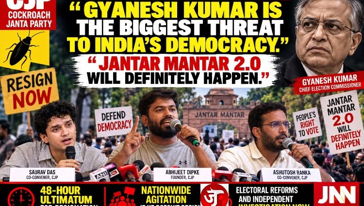 CJP: “Gyanesh Kumar Is the Biggest Threat to India’s Democracy. Jantar Mantar 2.0 will definitely happen.”