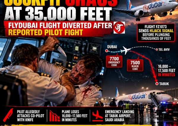 COCKPIT CHAOS AT 35,000 FEET: FLYDUBAI FLIGHT DIVERTED AFTER REPORTED PILOT FIGHT