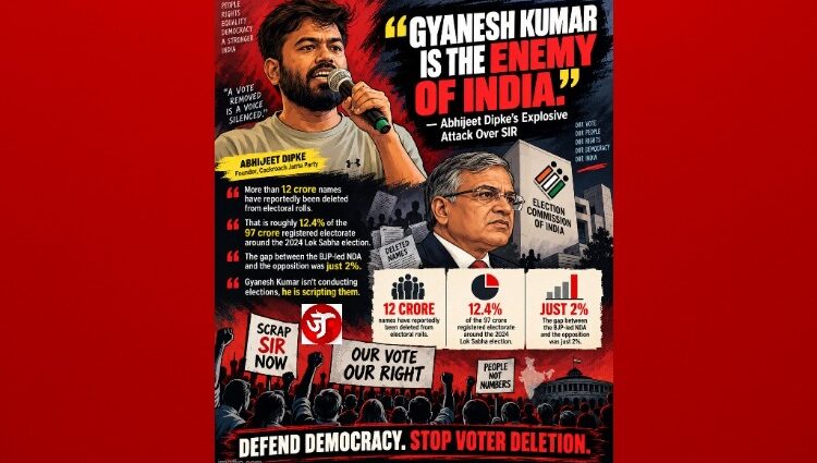 Gyanesh Kumar Is the Enemy of India”: Abhijeet Dipke’s Explosive Attack Over SIR