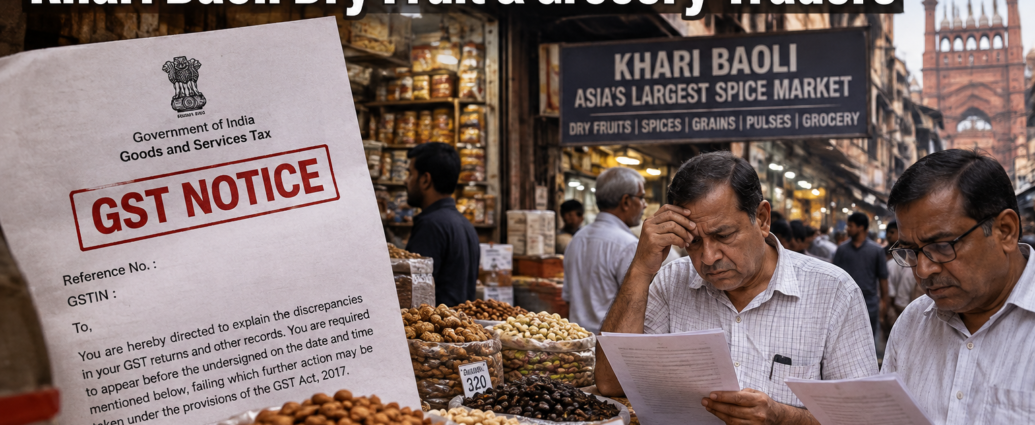 TOP NEWS - KHARI BAOLI: GST Notices Trigger Concern Among Khari Baoli Dry Fruit & Grocery Traders