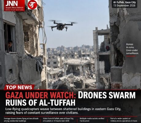 GAZA’S EYES IN THE SKY: DRONES WEAVE THROUGH THE RUINS OF AL-TUFFAH