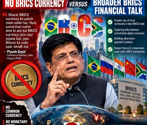 PIYUSH GOYAL'S NO BRICS CURRENCY, VERSUS BROADER BRICS FINANCIAL TALK