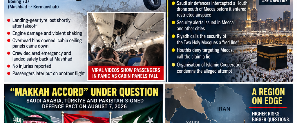 Iran plane scare, Mecca drone alert put Gulf security under fresh spotlight