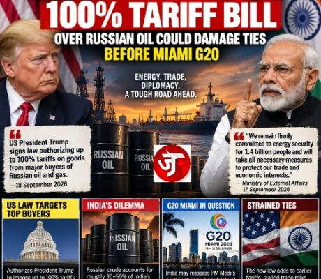 India Warns US 100% Tariff Bill Over Russian Oil Could Damage Ties Before Miami G20