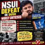 NSUI’s DUSU DEFEAT: KANHAIYA KUMAR UNDER SCRUTINY