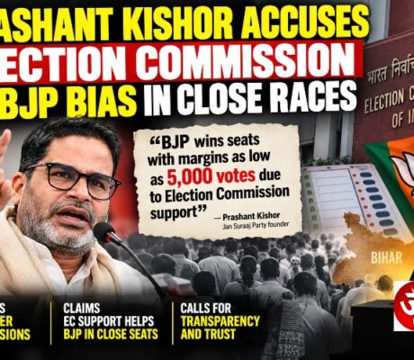Prashant Kishor escalates Election Commission attack, alleges BJP gains from ‘close-seat’ contests