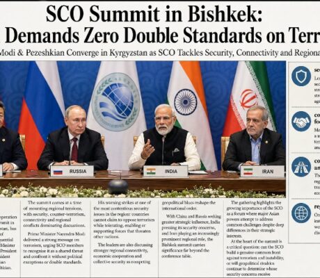 SCO Summit in Bishkek: Modi Demands Zero Double Standards on Terrorism