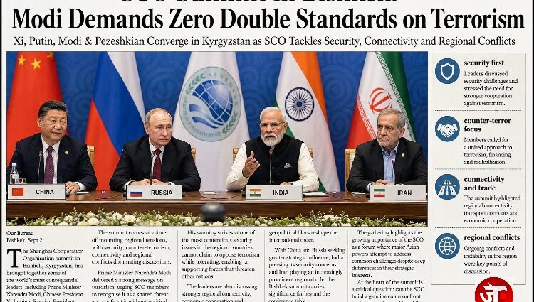 SCO Summit in Bishkek: Modi Demands Zero Double Standards on Terrorism