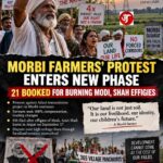 Gujarat's farmers’ protest enters a new phase as 21 booked over Modi, Shah effigy burning