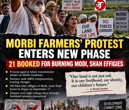 Gujarat's farmers’ protest enters a new phase as 21 booked over Modi, Shah effigy burning
