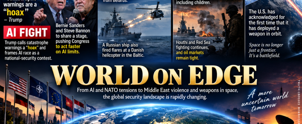 World on edge as AI, NATO tensions, Middle East violence and space weapons reshape the global security landscape